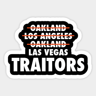 Las Vegas Traitors - Raiders Sticker